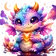 Vibrant avatar for a customer review, featuring a unique and expressive design suitable for profile pictures.